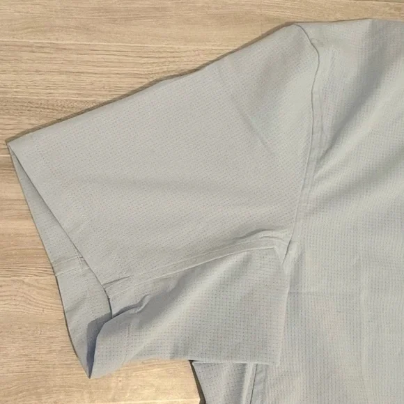 lululemon Airing Easy SS Button Down Shirt XL Light Gray - Picture 4 of 12